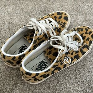Leopard print vans
